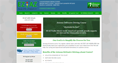 Desktop Screenshot of ezaztrafficschool.com